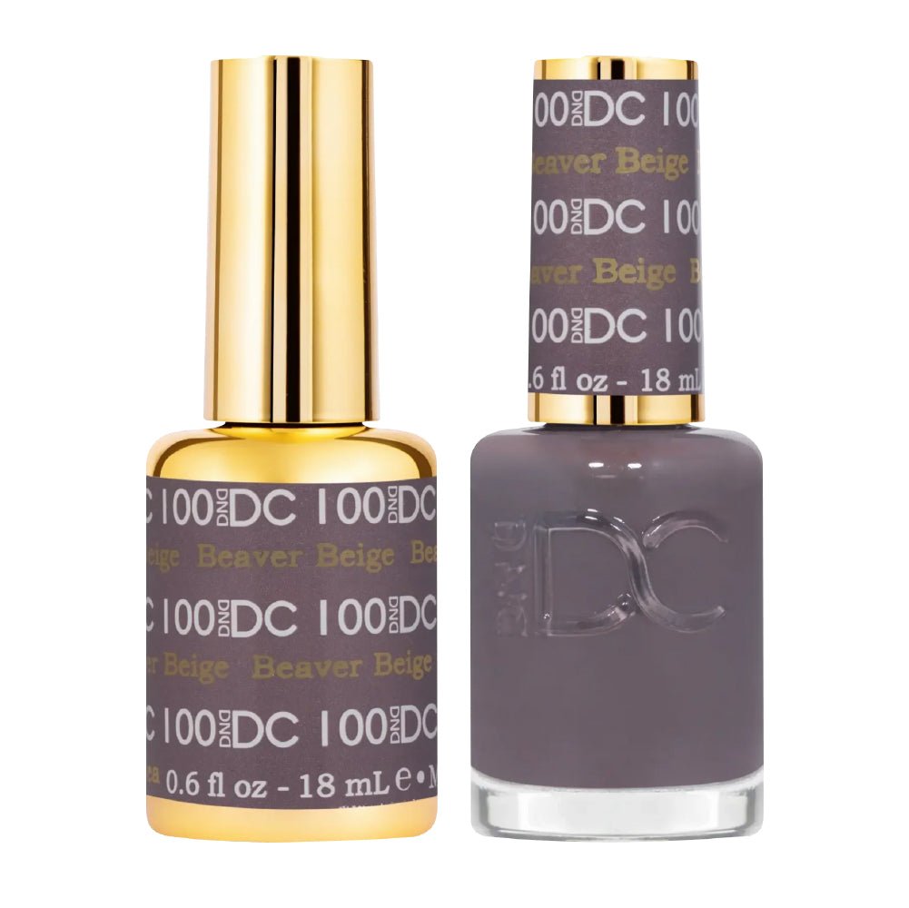 DND DC Gel Nail Polish Duo - 100 Beaver Beige - DTK Nail Supply