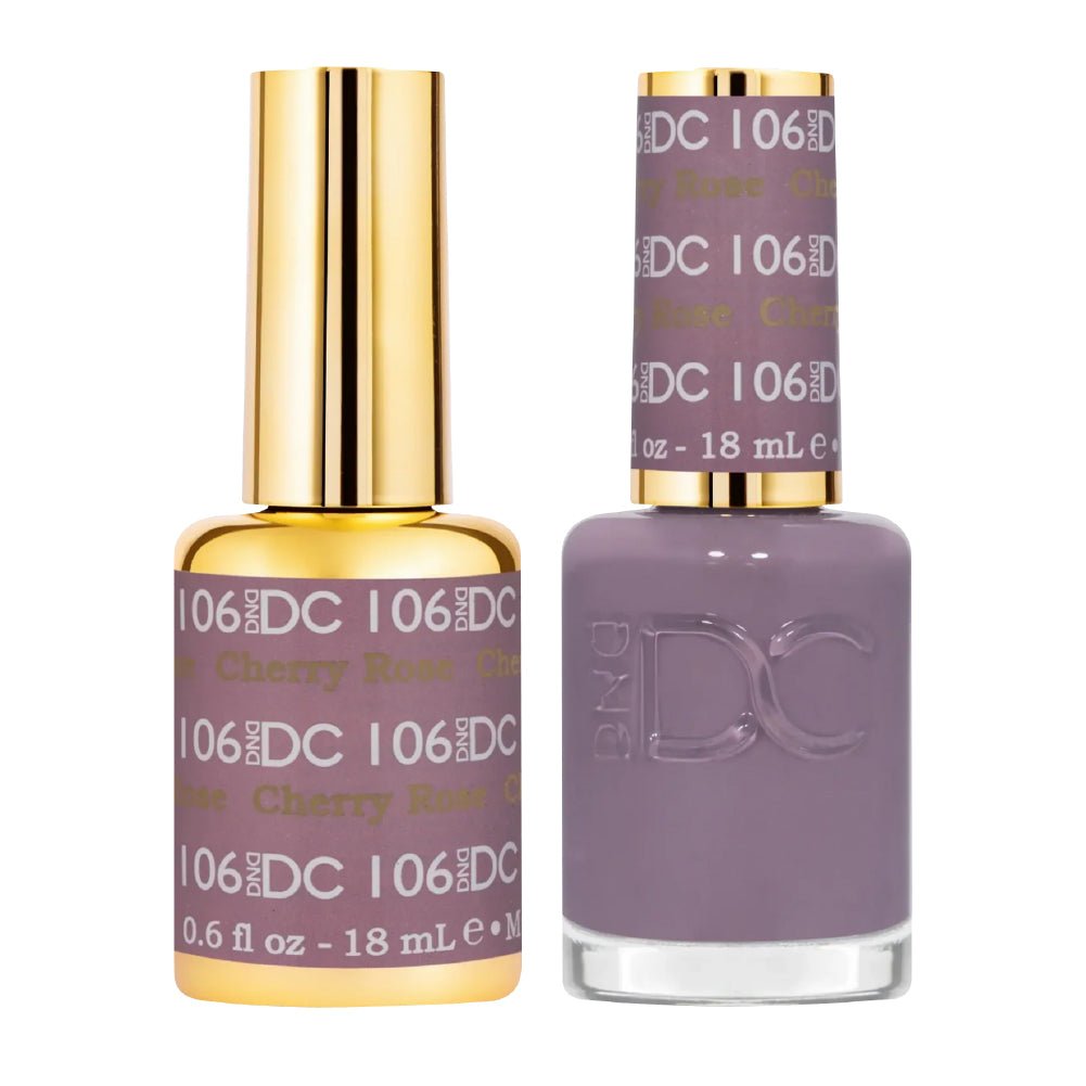 DND DC Gel Nail Polish Duo - 106 Cherry Rose - DTK Nail Supply