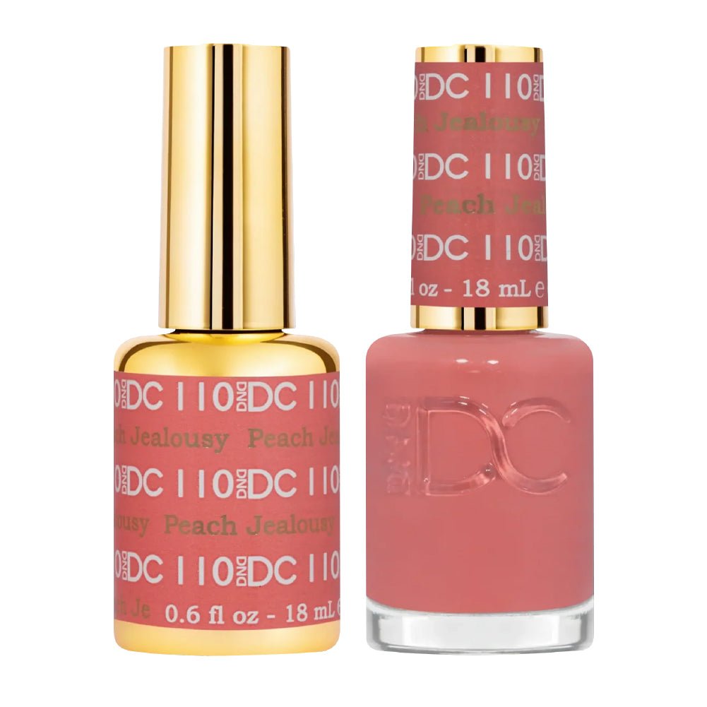 DND DC Gel Nail Polish Duo - 110 Peach Jealousy - DTK Nail Supply