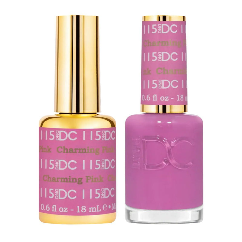 DND DC Gel Nail Polish Duo - 115 Charming Pink - DTK Nail Supply