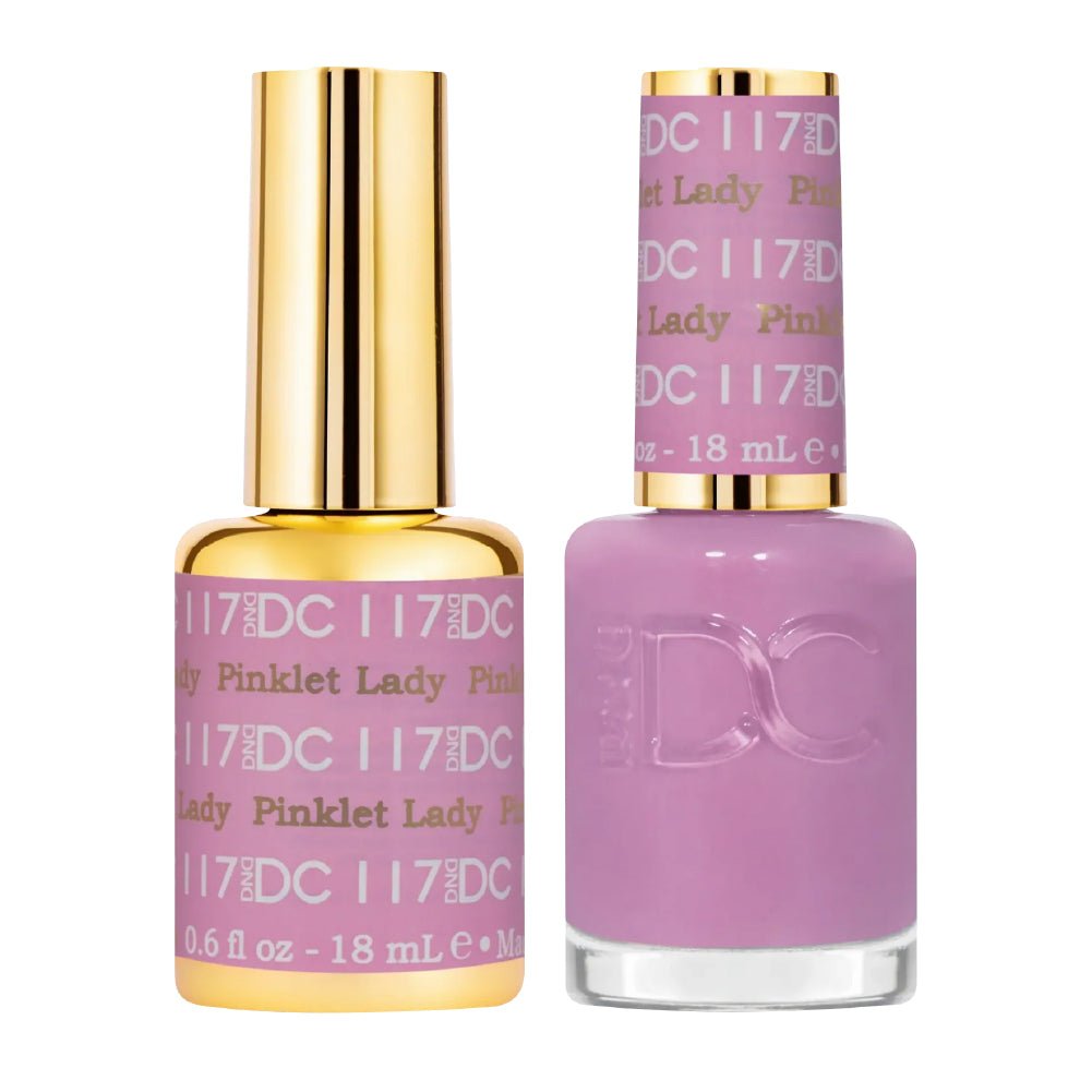 DND DC Gel Nail Polish Duo - 117 Pinklet Lady - DTK Nail Supply