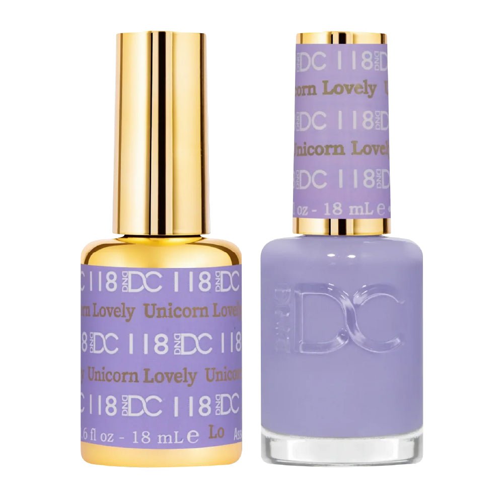DND DC Gel Nail Polish Duo - 118 Unicorn Lovely - DTK Nail Supply