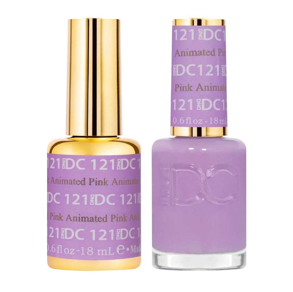 DND DC Gel Nail Polish Duo - 121 Animated Pink - DTK Nail Supply