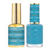 DND DC Gel Nail Polish Duo - 124 Columbian Blue - DTK Nail Supply
