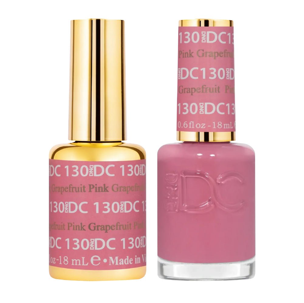 DND DC Gel Nail Polish Duo - 130 PinK Grapefruit - DTK Nail Supply