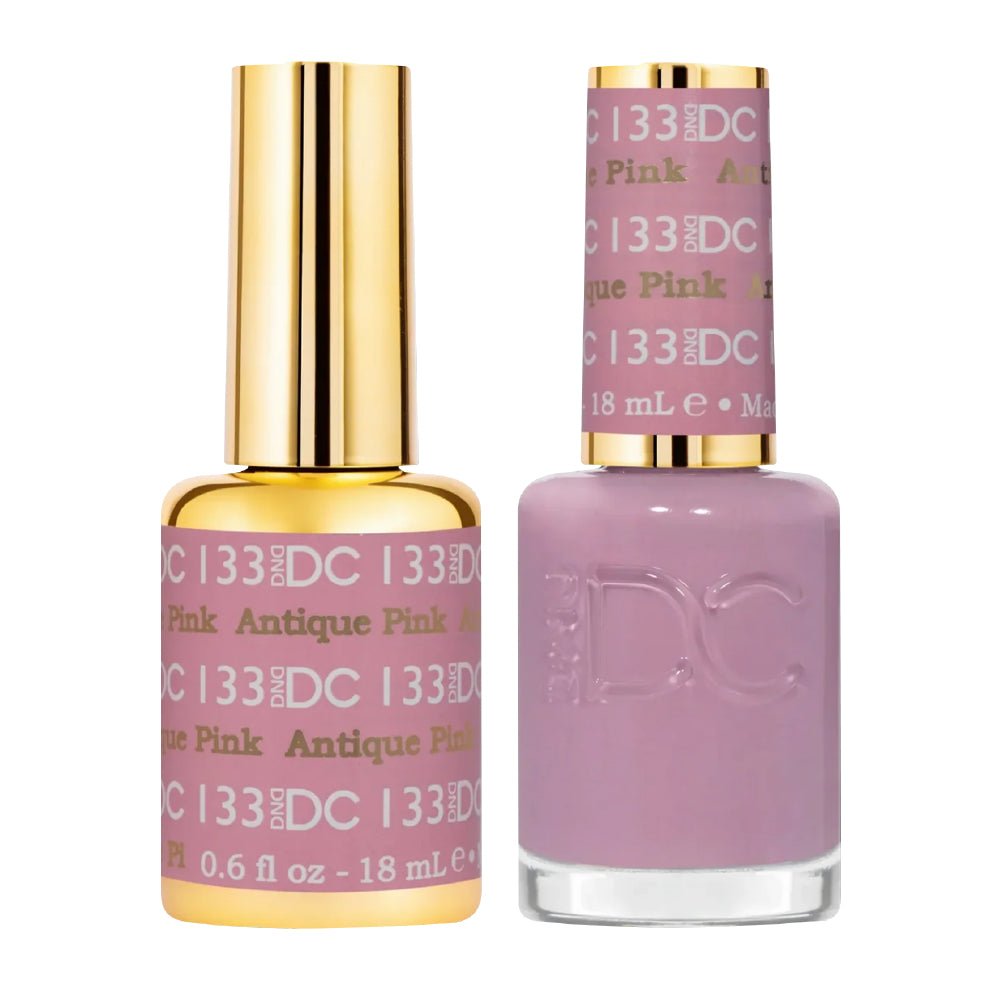 DND DC Gel Nail Polish Duo - 133 Antique Pink - DTK Nail Supply