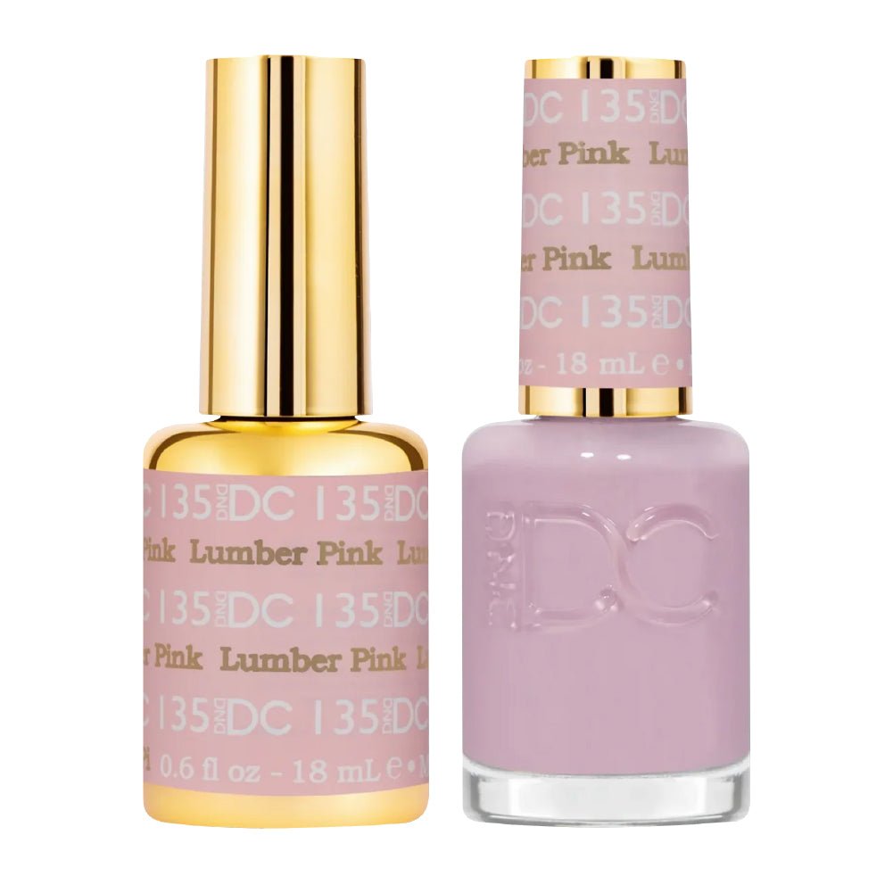 DND DC Gel Nail Polish Duo - 135 Lamber Pink - DTK Nail Supply
