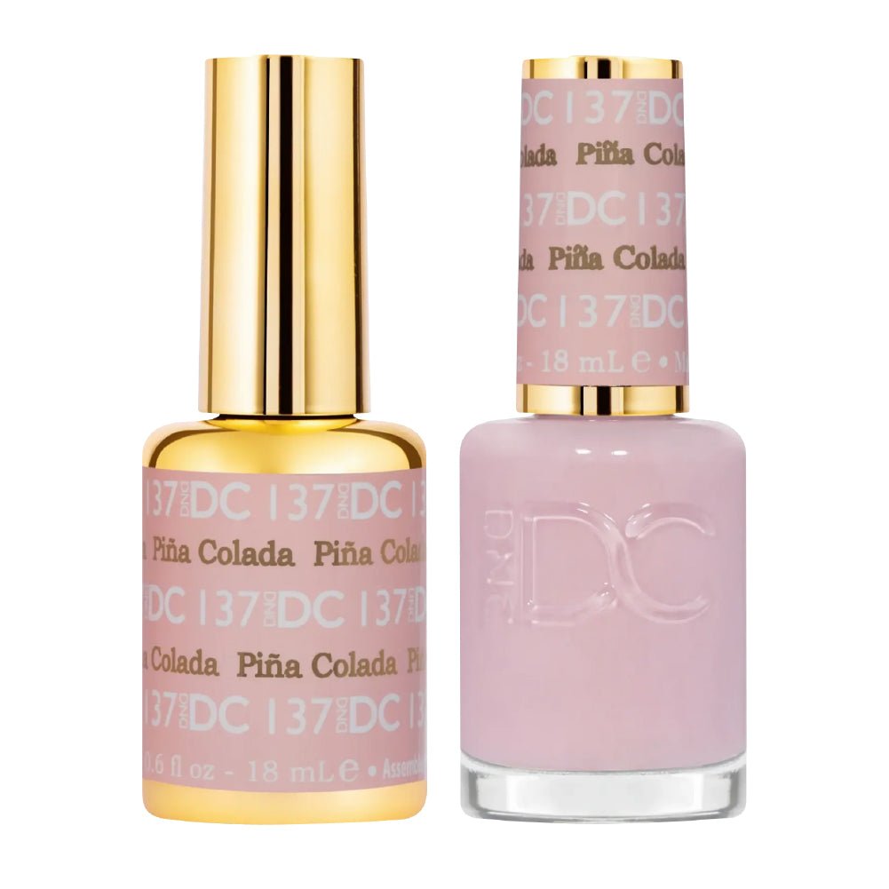 DND DC Gel Nail Polish Duo - 137 Pina Colada - DTK Nail Supply