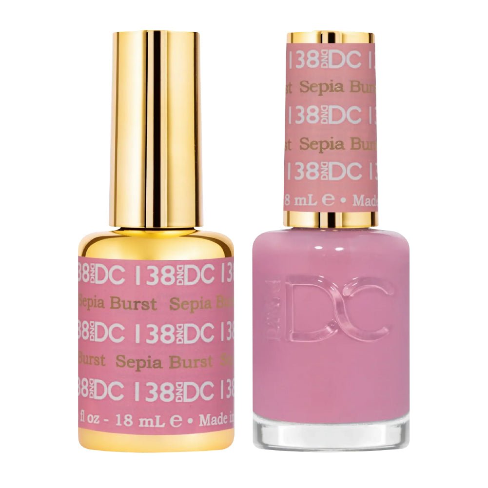 DND DC Gel Nail Polish Duo - 138 Sepia Burnt - DTK Nail Supply