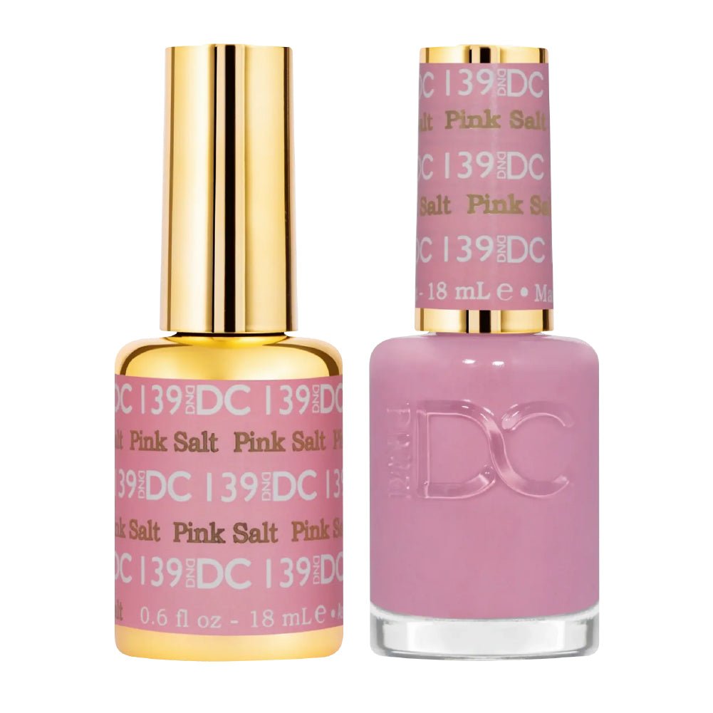DND DC Gel Nail Polish Duo - 139 Pink Salt - DTK Nail Supply