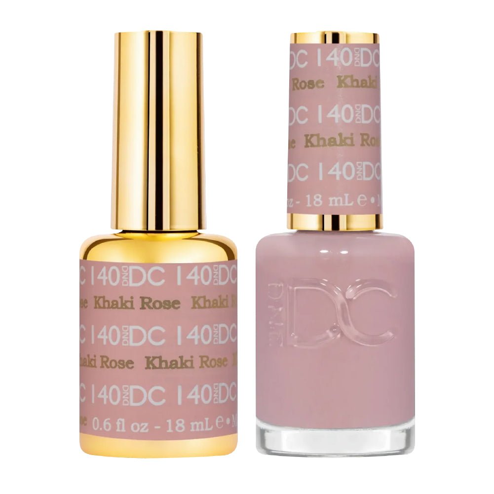 DND DC Gel Nail Polish Duo - 140 Khaki Rose - DTK Nail Supply