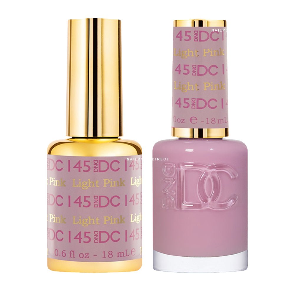 DND DC Gel Nail Polish Duo - 145 Light Pink - DTK Nail Supply