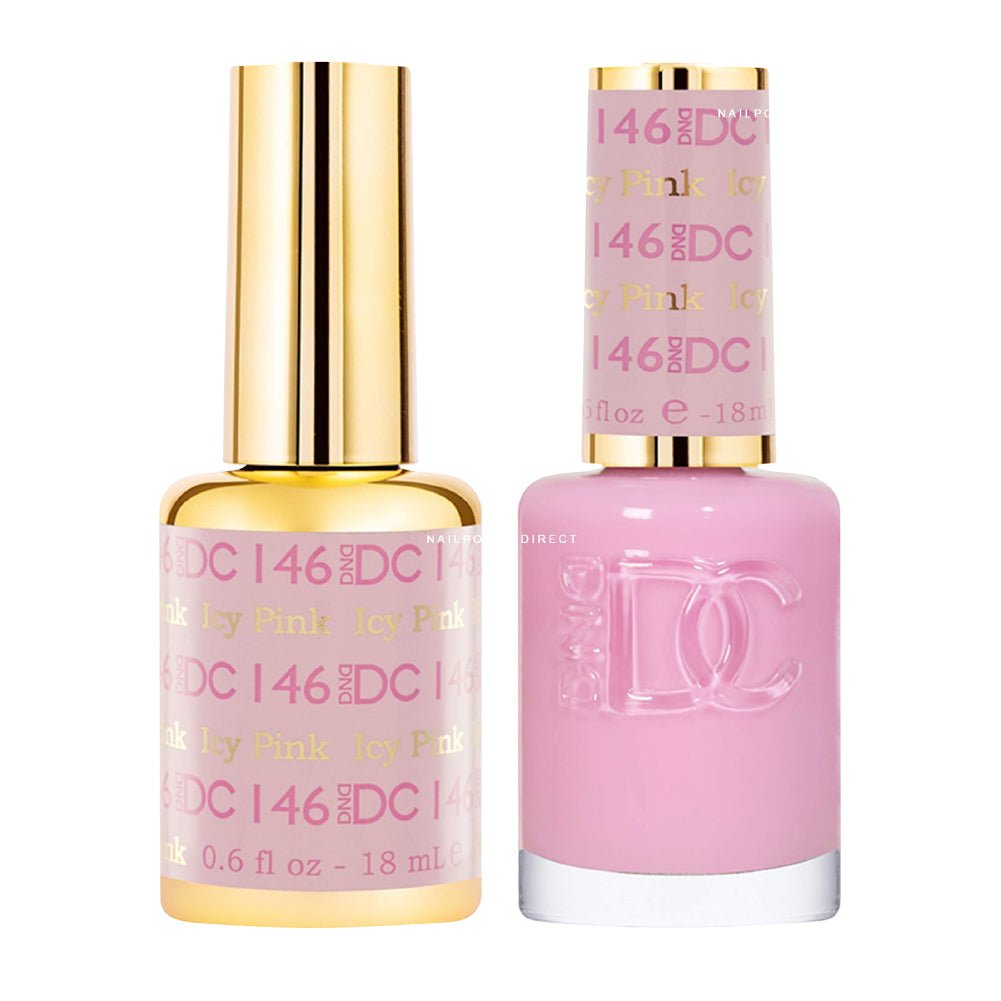 DND DC Gel Nail Polish Duo - 146 Icy Pink - DTK Nail Supply