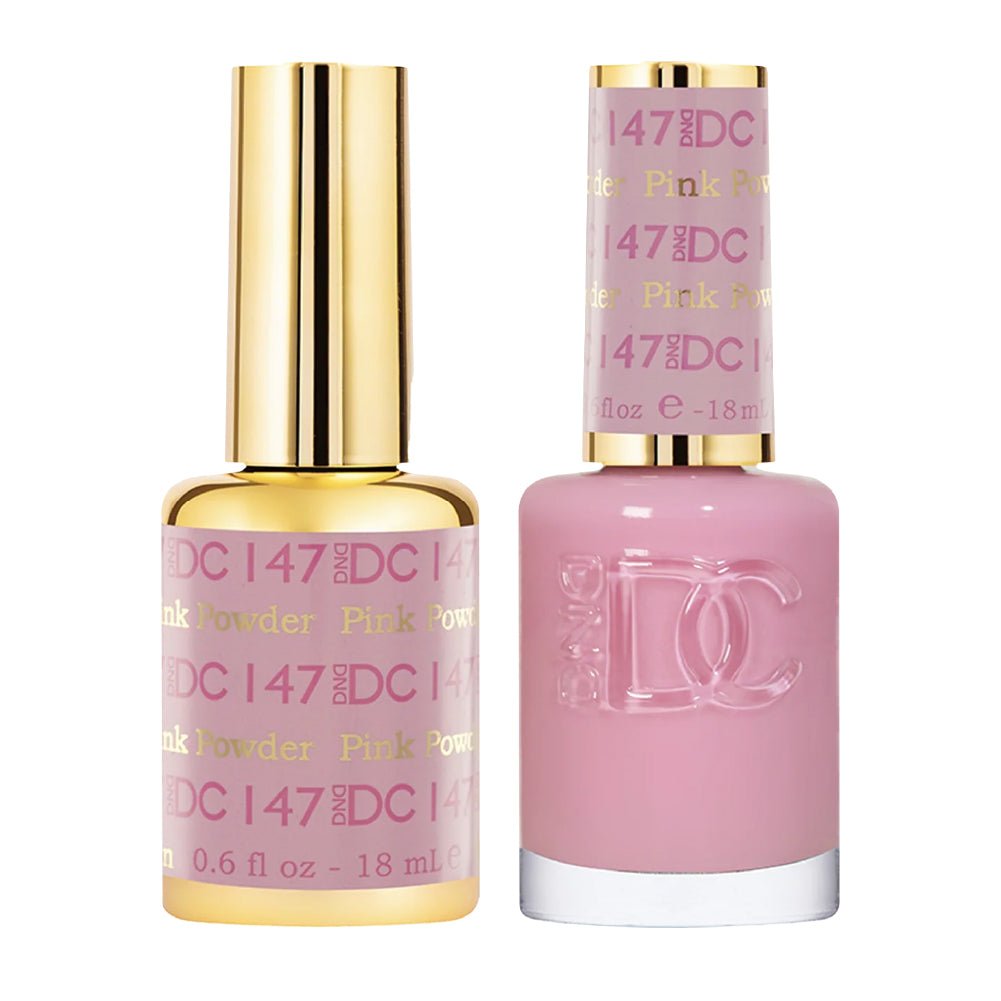 DND DC Gel Nail Polish Duo - 147 Pink Powder - DTK Nail Supply