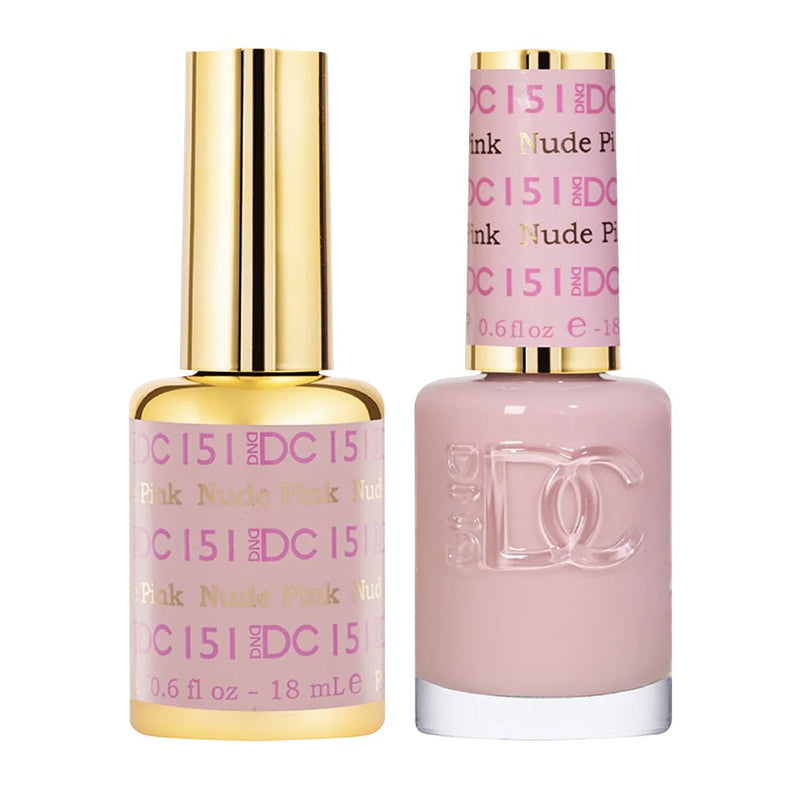 DND DC Gel Nail Polish Duo - 151 Nude Pink - DTK Nail Supply