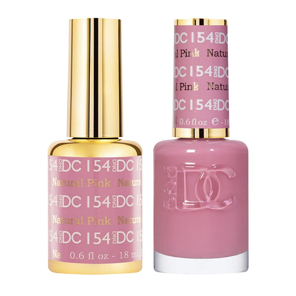DND DC Gel Nail Polish Duo - 154 Natural Pink - DTK Nail Supply