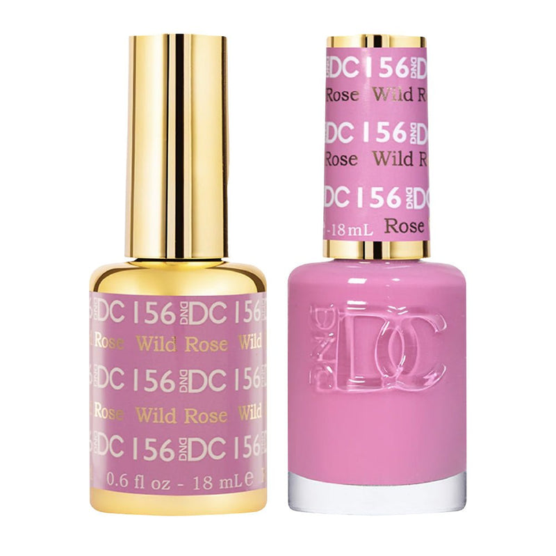 DND DC Gel Nail Polish Duo - 156 Wild Rose - DTK Nail Supply