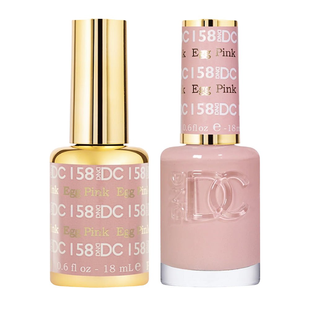 DND DC Gel Nail Polish Duo - 158 Egg Pink - DTK Nail Supply