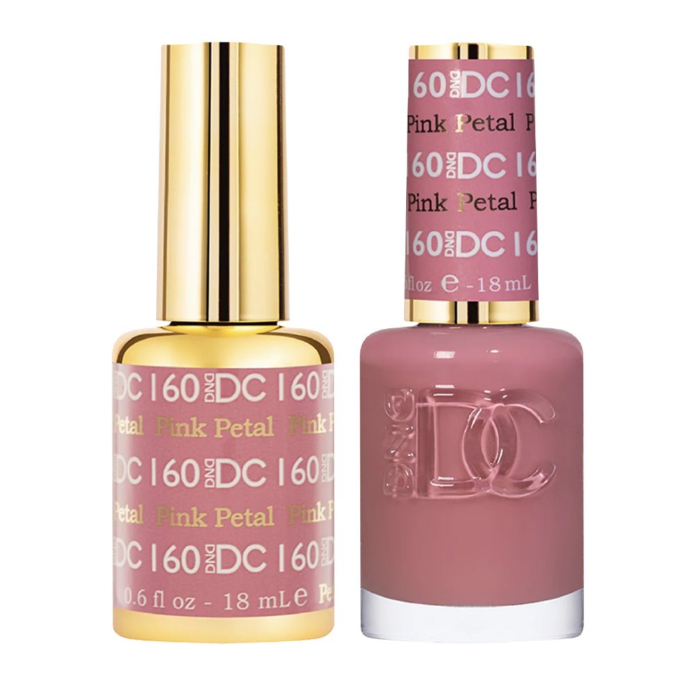 DND DC Gel Nail Polish Duo - 160 Pink Petal - DTK Nail Supply