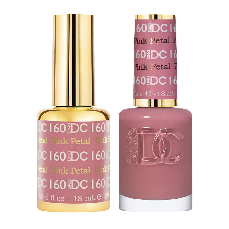 DND DC Gel Nail Polish Duo - 160 Pink Petal - DTK Nail Supply