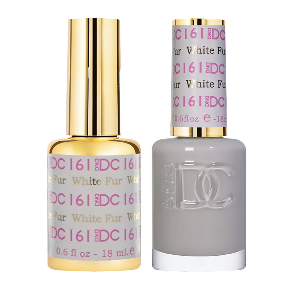 DND DC Gel Nail Polish Duo - 161 White Fur - DTK Nail Supply