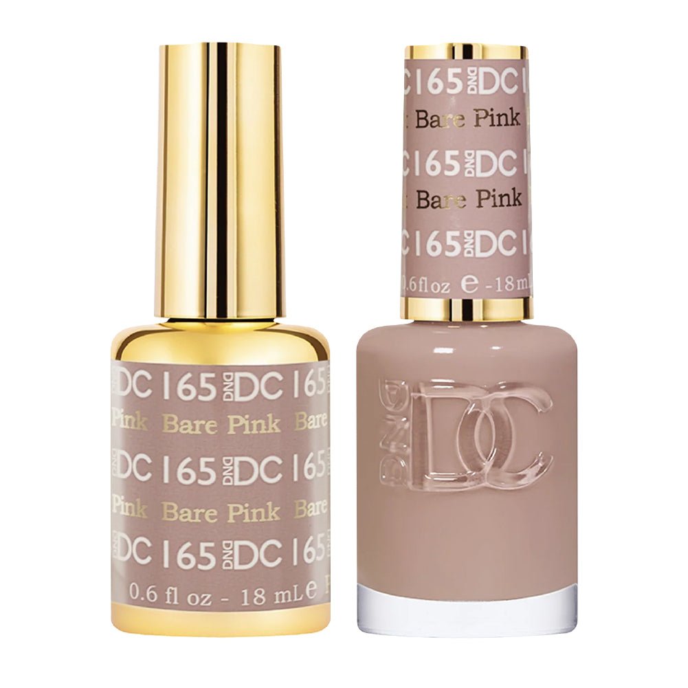 DND DC Gel Nail Polish Duo - 165 Bare Pink - DTK Nail Supply