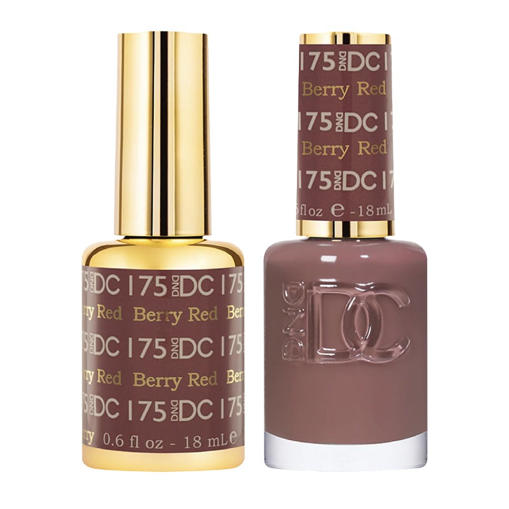 DND DC Gel Nail Polish Duo - 175 Berry Red - DTK Nail Supply
