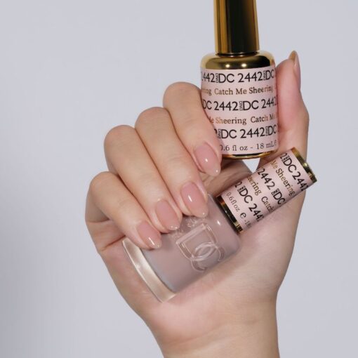 DND DC Gel Nail Polish Duo - 2442 Catch Me Sheering - DTK Nail Supply