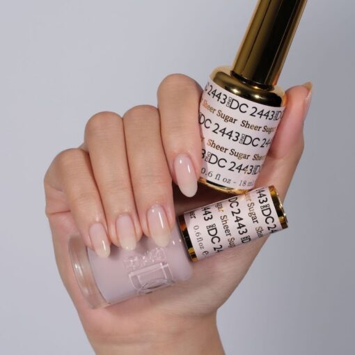DND DC Gel Nail Polish Duo - 2443 Sheer Sugar - DTK Nail Supply