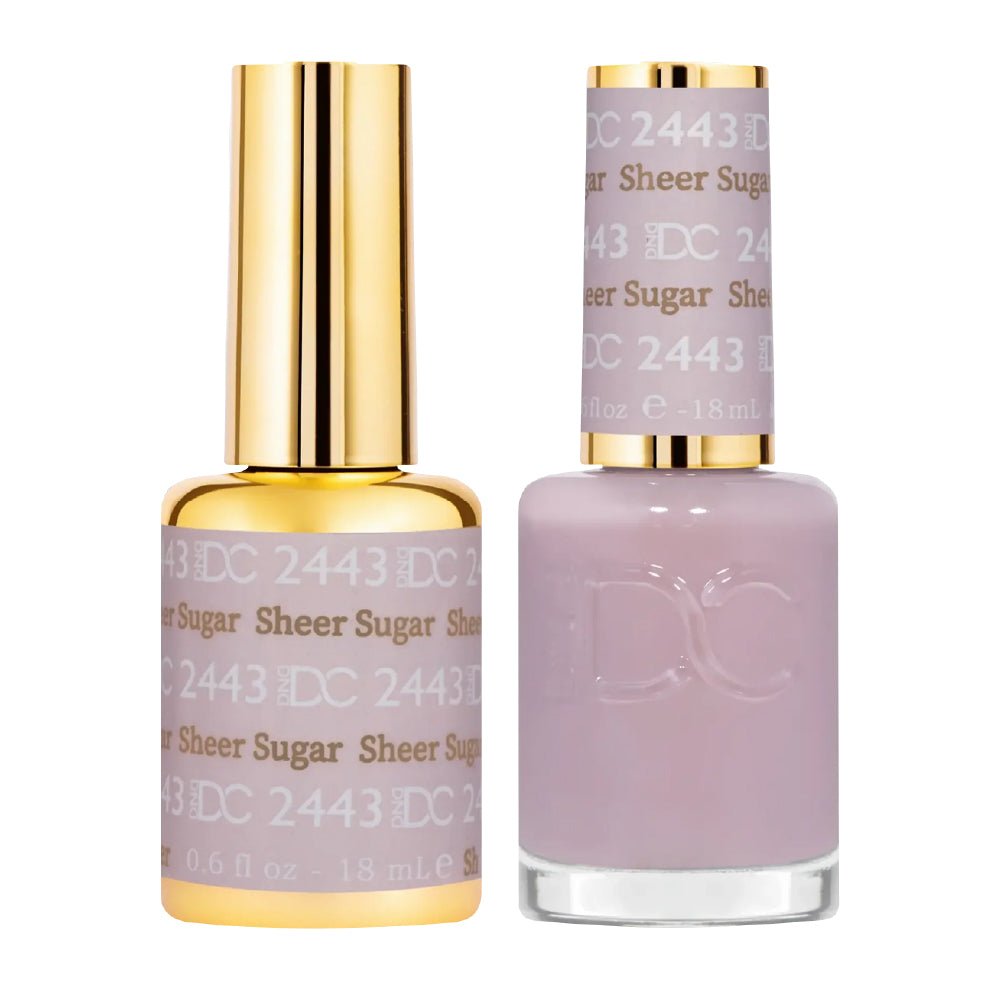 DND DC Gel Nail Polish Duo - 2443 Sheer Sugar - DTK Nail Supply