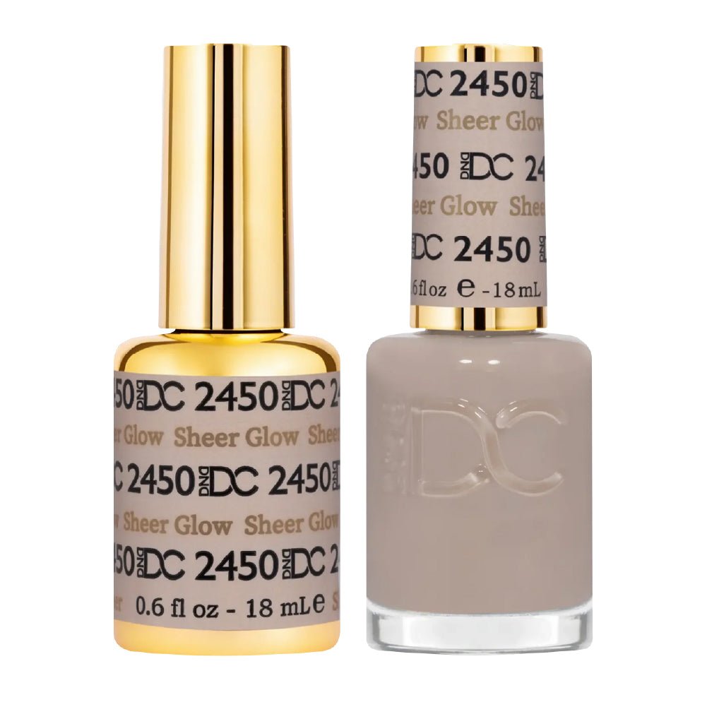 DND DC Gel Nail Polish Duo - 2450 Sheer Glow - DTK Nail Supply