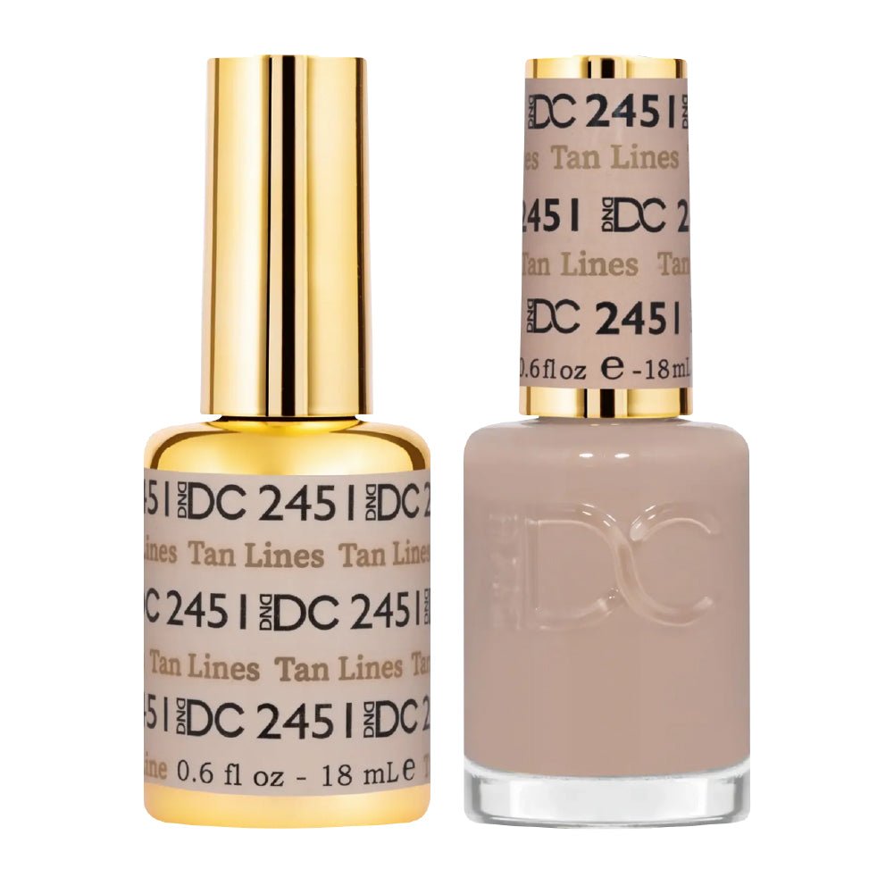 DND DC Gel Nail Polish Duo - 2451 Tan Lines - DTK Nail Supply