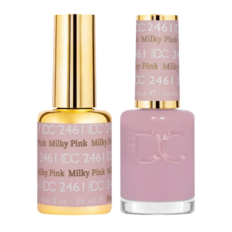 DND DC Gel Nail Polish Duo - 2461 Milky Pink - DTK Nail Supply