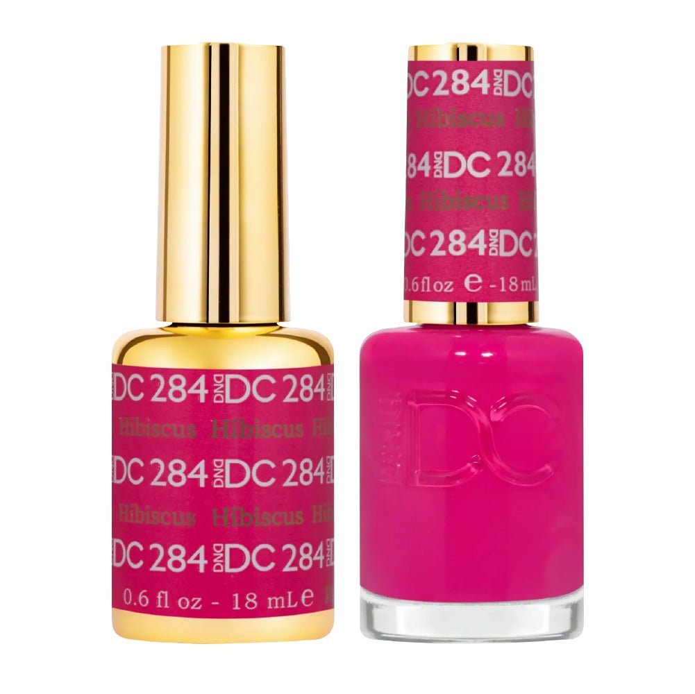 DND DC Gel Nail Polish Duo - 284 Hibiscus - DTK Nail Supply