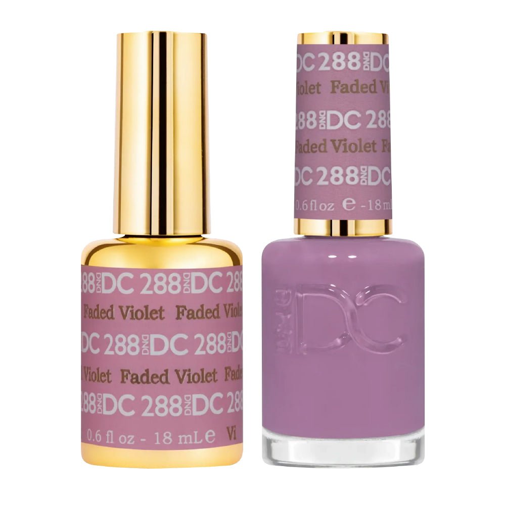 DND DC Gel Nail Polish Duo - 288 Faded Violet - DTK Nail Supply