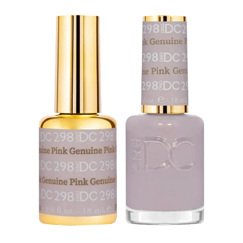 DND DC Gel Nail Polish Duo - 298 Genuine Pink - DTK Nail Supply