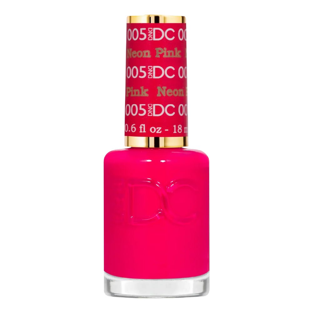 DND DC Gel Polish - 005 Neon Pink - DTK Nail Supply