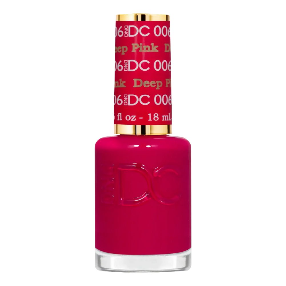 DND DC Gel Polish - 006 Deep Pink - DTK Nail Supply