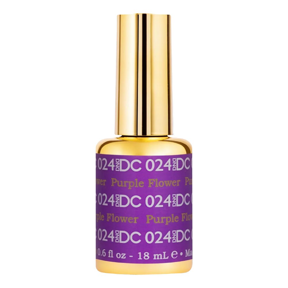 DND DC Gel Polish - 024 Purple Flower - DTK Nail Supply