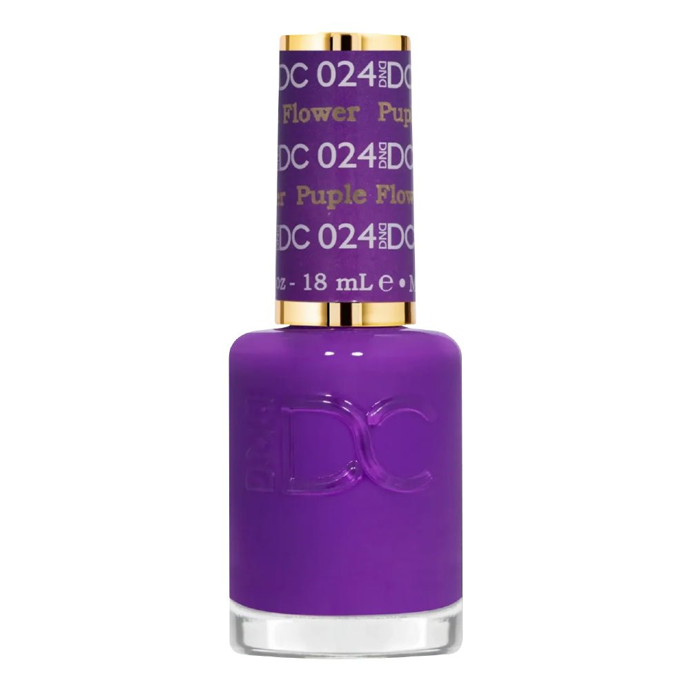 DND DC Gel Polish - 024 Purple Flower - DTK Nail Supply