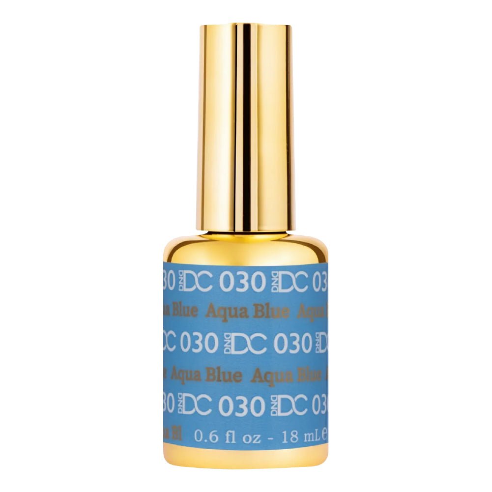 DND DC Gel Polish - 030 Blue, Aqua Blue - DTK Nail Supply