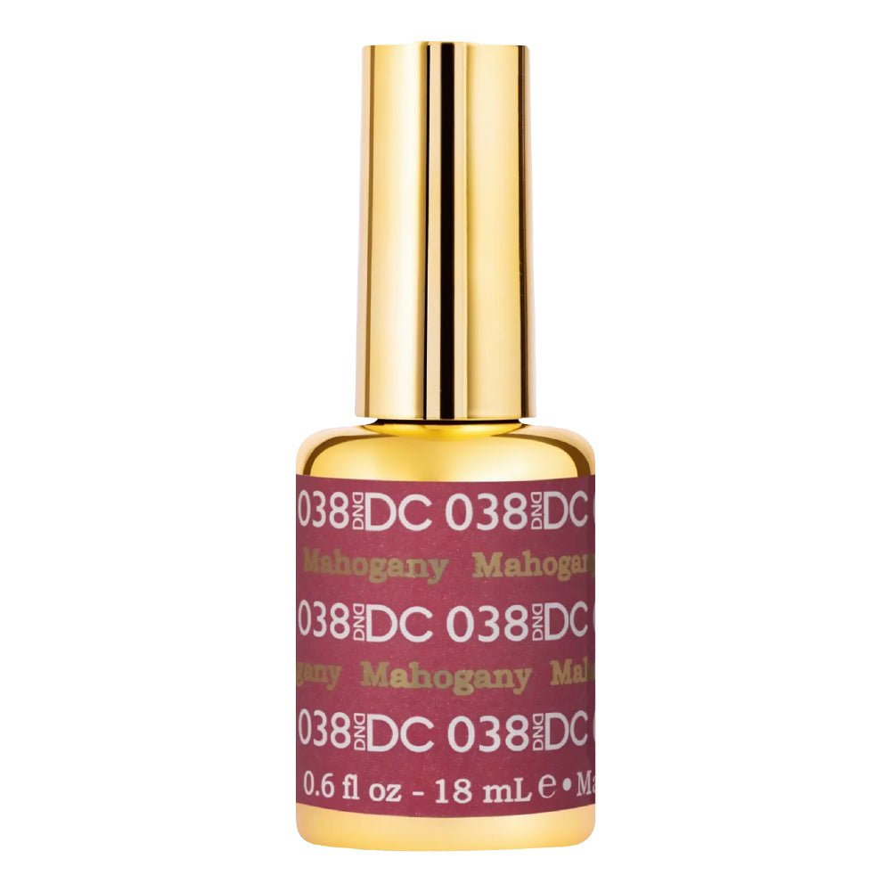 DND DC Gel Polish - 038 Mahogany - DTK Nail Supply