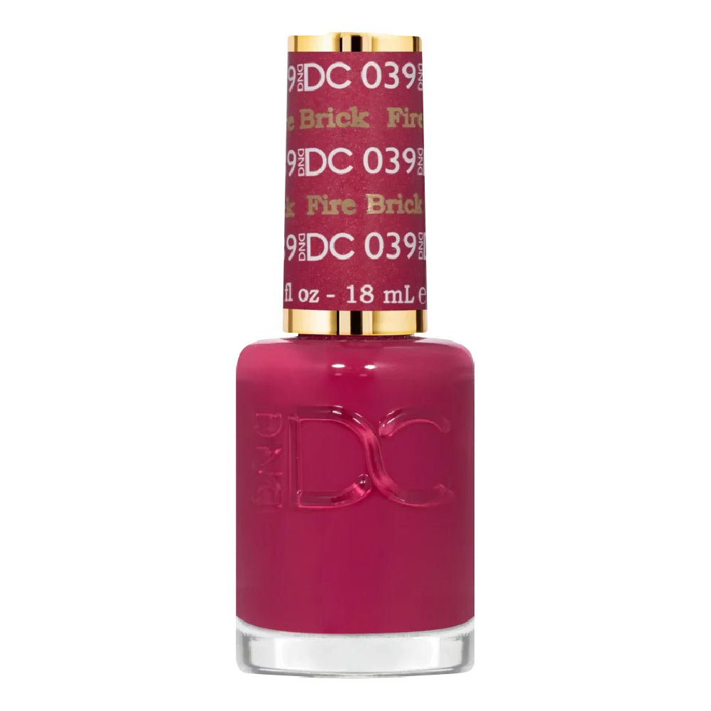 DND DC Gel Polish - 039 Fire Brick - DTK Nail Supply