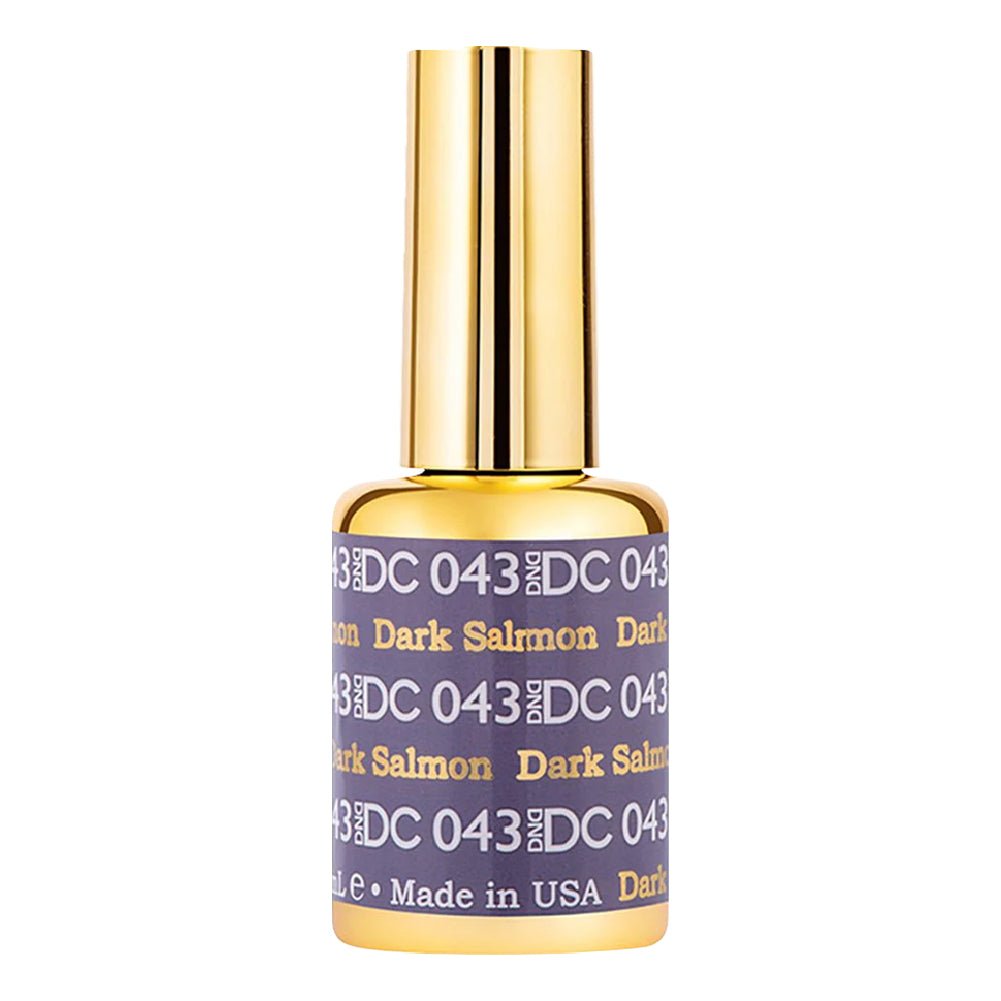 DND DC Gel Polish - 043 Purple, Dark Salmon - DTK Nail Supply