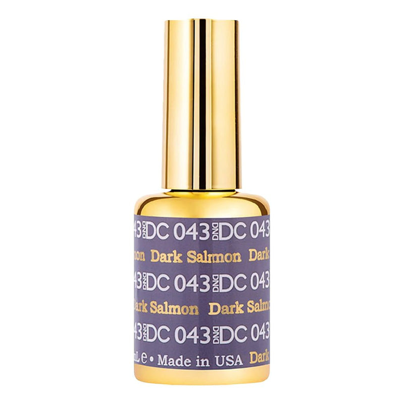 DND DC Gel Polish - 043 Purple, Dark Salmon - DTK Nail Supply