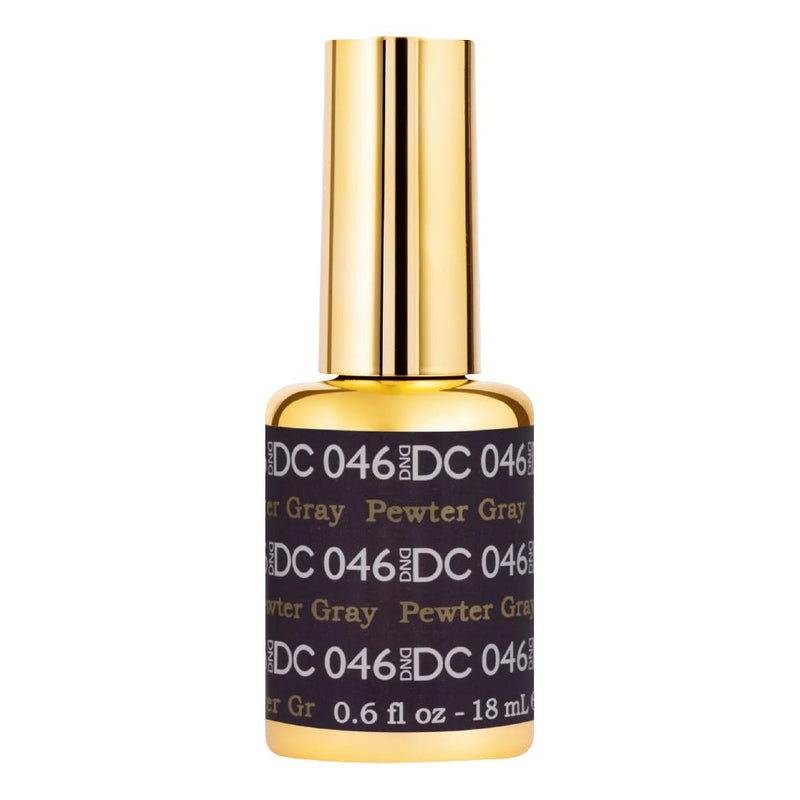 DND DC Gel Polish - 046 Pewter Gray - DTK Nail Supply