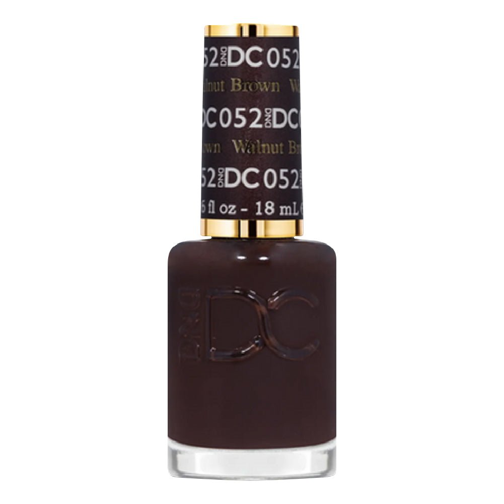 DND DC Gel Polish - 052 Walnut Brown - DTK Nail Supply