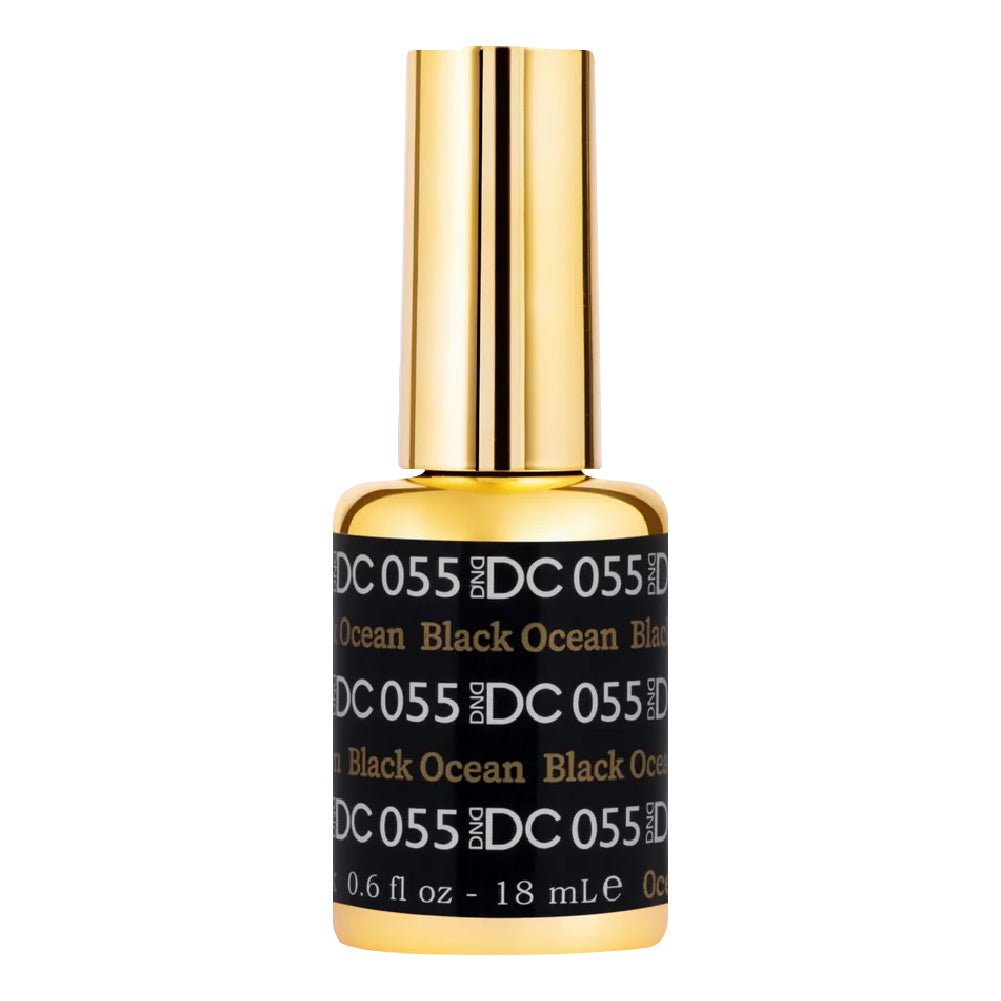 DND DC Gel Polish - 055 Black Ocean - DTK Nail Supply