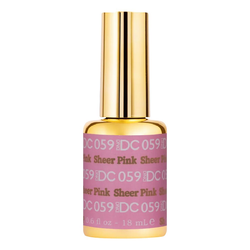 DND DC Gel Polish - 059 Sheer Pink - DTK Nail Supply