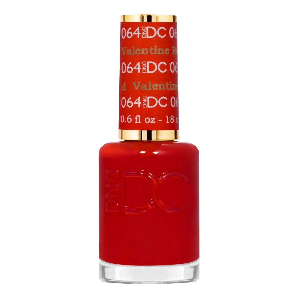 DND DC Gel Polish - 064 Valentine Red - DTK Nail Supply